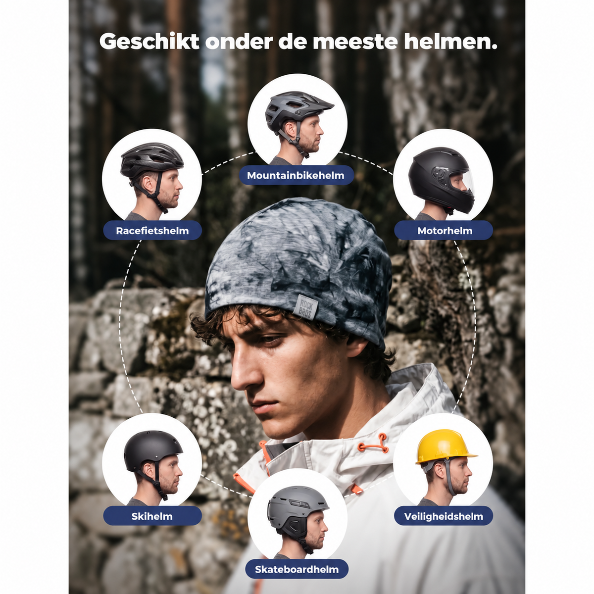 Fietsmuts van Tencel en merinowol - afbeelding 8