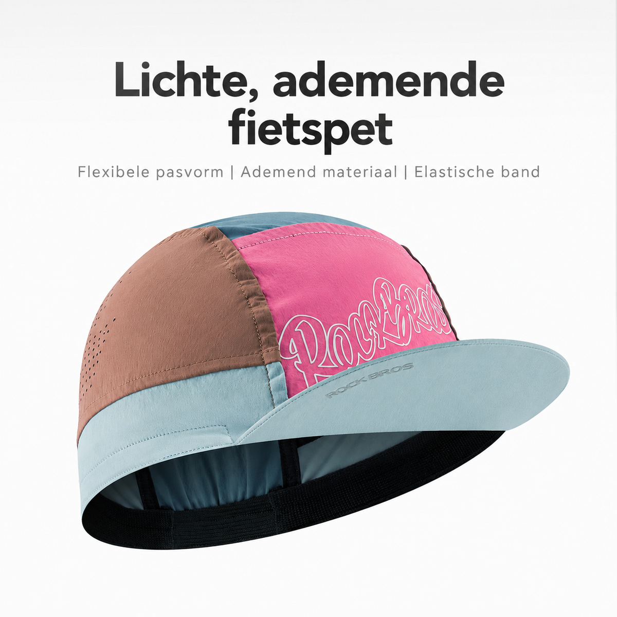 Lichte ademende fietspet met meshpanelen - afbeelding 5