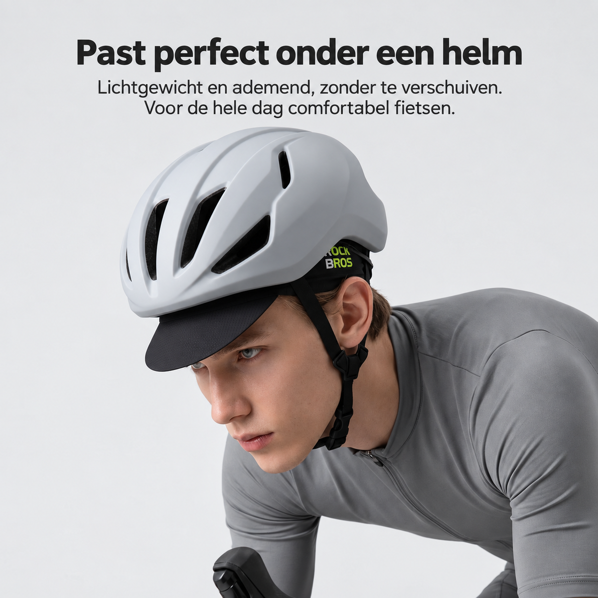 Lichte ademende fietspet met gebogen klep - afbeelding 8