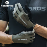 Lange MTB-fietshandschoenen met SBR-padding en touchscreen