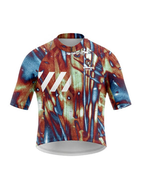 ROCKBROS dames fietsshirt Ink Burst ademend wielershirt Rust Vein
