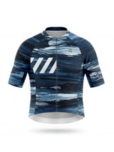 ROCKBROS dames fietsshirt Ink Burst ademend wielershirt Indigo Drift
