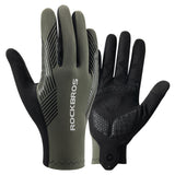 Lange MTB-fietshandschoenen met SBR-padding en touchscreen
