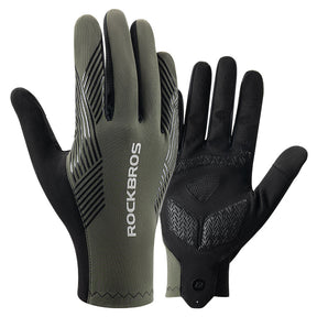Lange MTB-fietshandschoenen met SBR-padding en touchscreen
