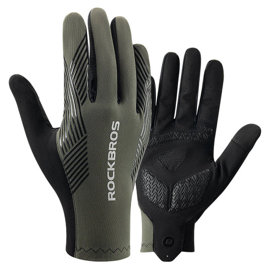 ROCKBROS MTB Gloves - Touch Screen, Anti-Slip Full Finger Cycling Gloves - ROCKBROSUSA