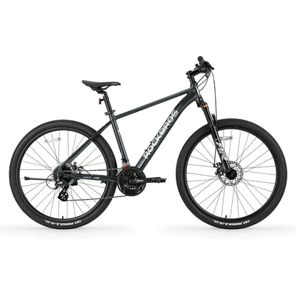 Hydraulic disc brake system on ROCKBROS MT200 mountain bike.
#color_black