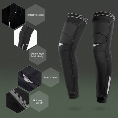 ROCKBROS Windproof Knee Warmers with Anti-Slip Protection for Cycling Leg - ROCKBROS-UK