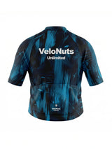 ROCKBROS dames fietsshirt Ink Burst ademend wielershirt Blue Phantom