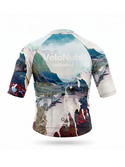 ROCKBROS dames fietsshirt Terrain Blocks ademend wielershirt Alpine Fracture