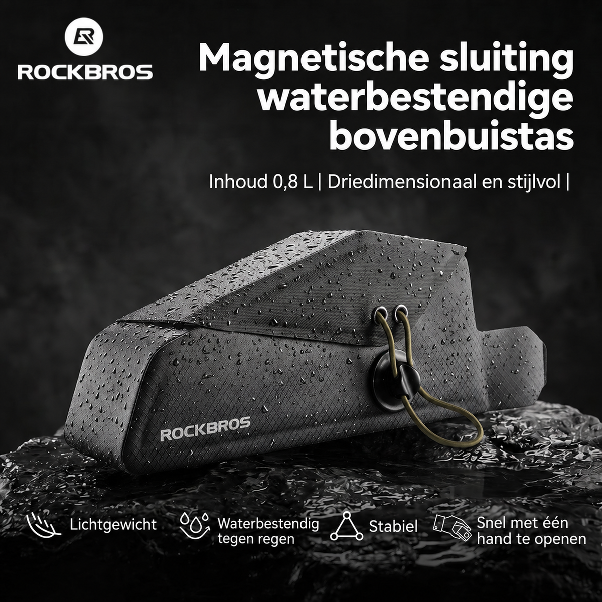 Compacte bovenbuistas voor fiets 0,8 L - afbeelding 18