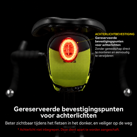 Compacte zadeltas met achterlichtbevestiging - detail 2