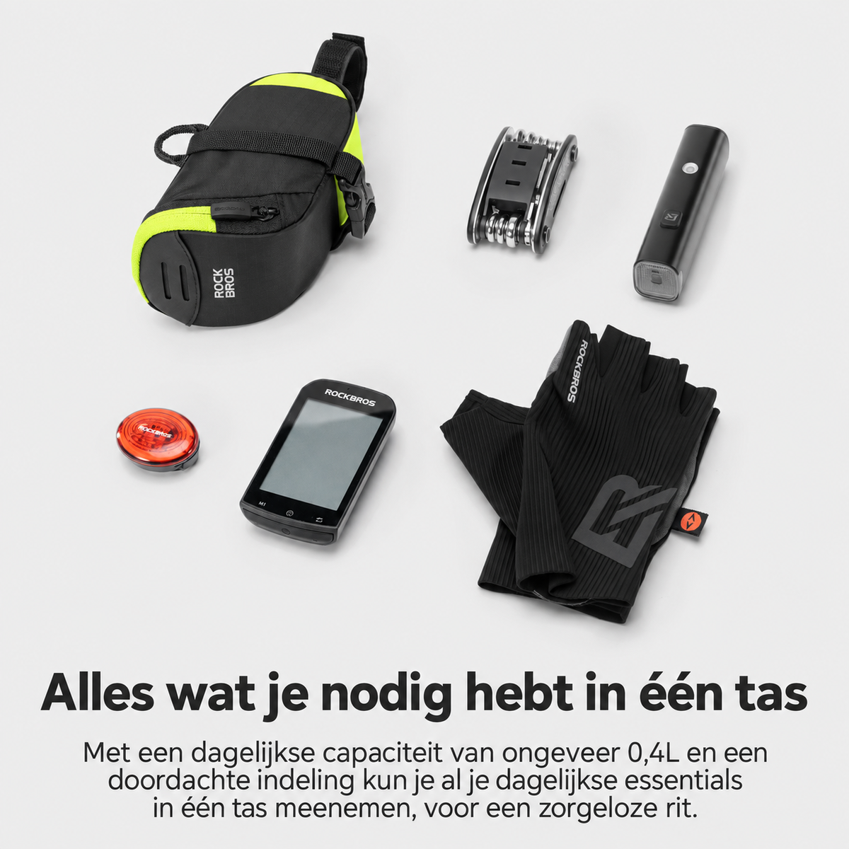 Compacte zadeltas met achterlichtbevestiging - detail 3