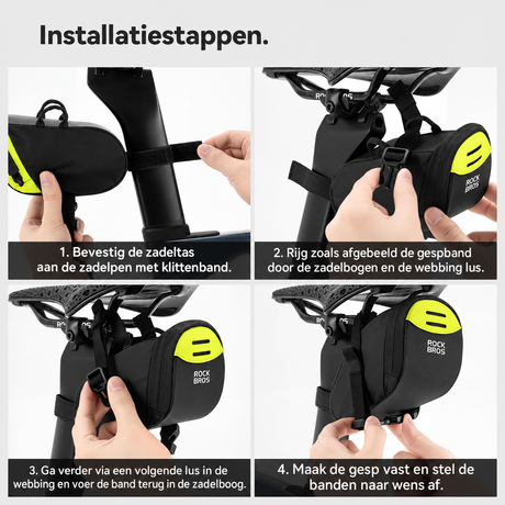 Compacte zadeltas met achterlichtbevestiging - detail 8
