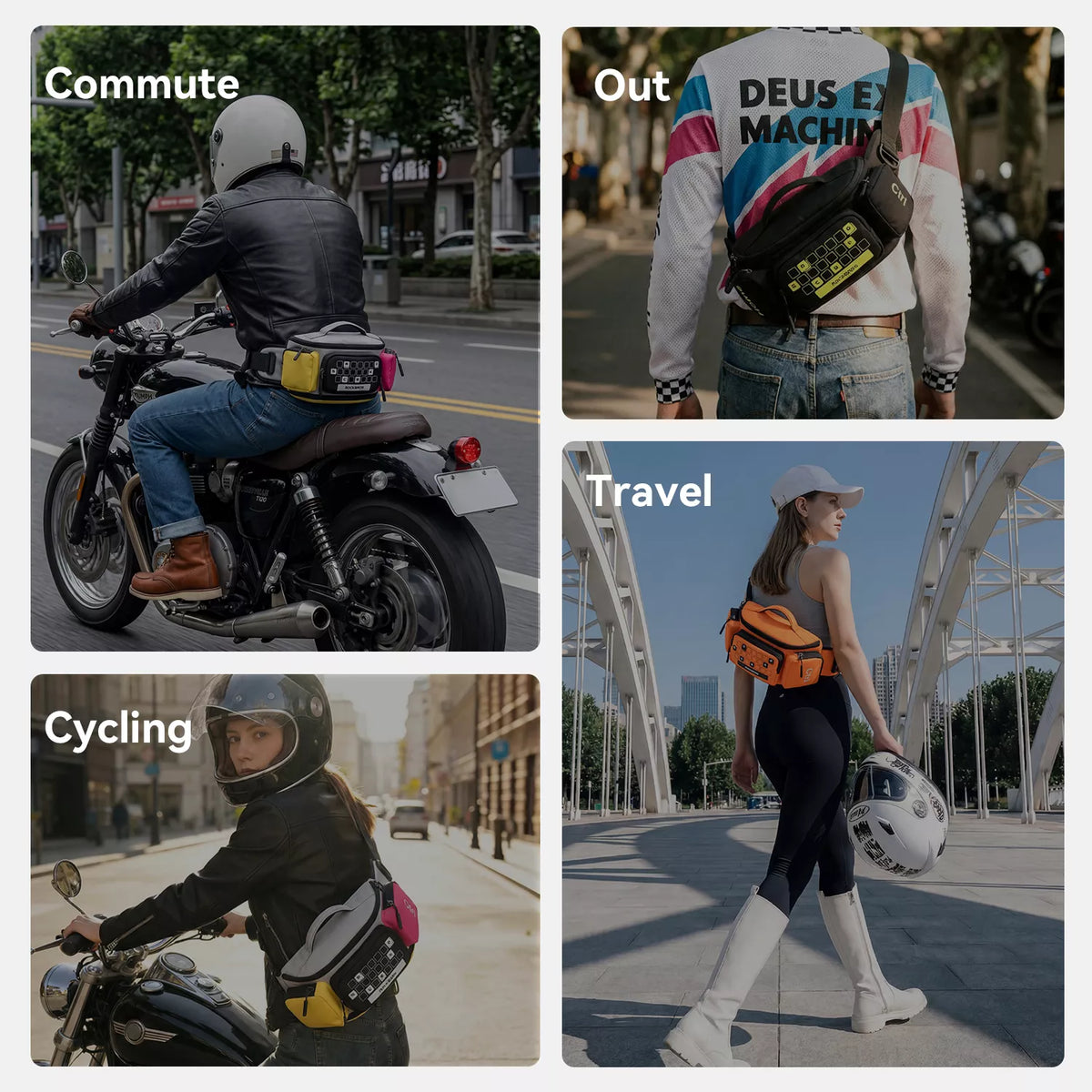Uitbreidbare fiets- en motorheuptas 2,5–3,2 L