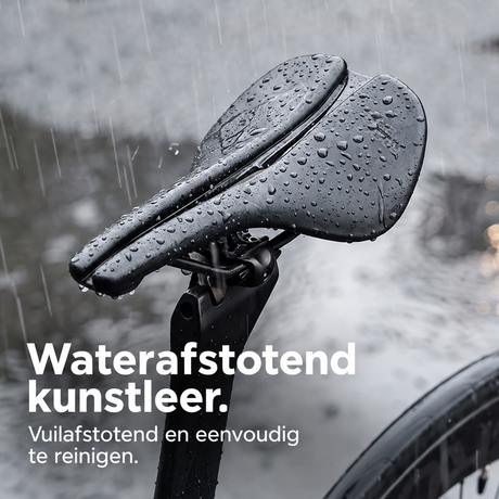 Ergonomisch fietszadel met Cr-Mo rails - afbeelding 2