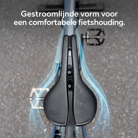 Ergonomisch fietszadel met Cr-Mo rails - afbeelding 4
