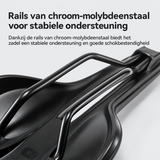 Ergonomisch fietszadel met Cr-Mo rails - afbeelding 5