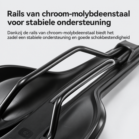 Ergonomisch fietszadel met Cr-Mo rails - afbeelding 5