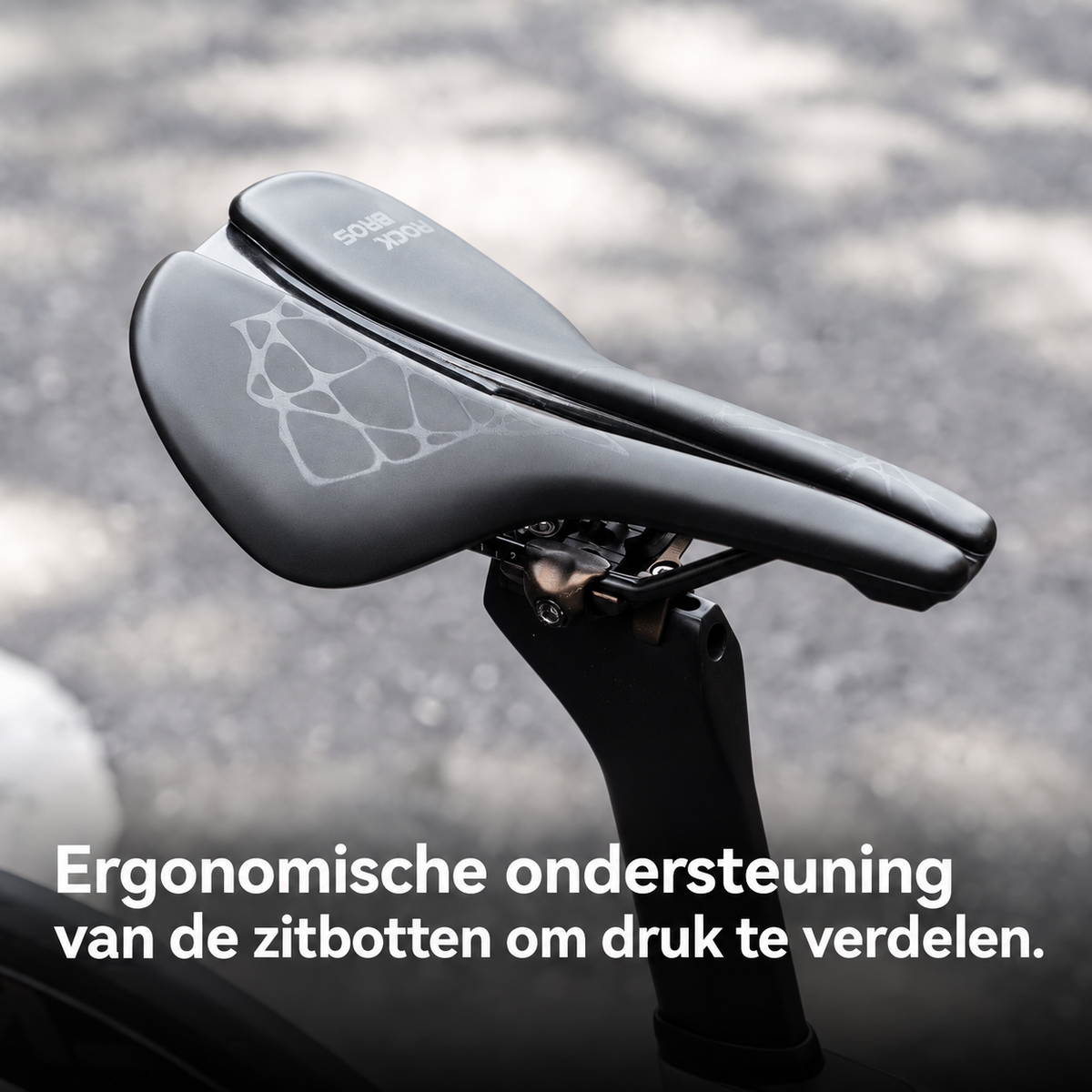 Ergonomisch fietszadel met Cr-Mo rails - afbeelding 7