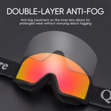 Skibril met dubbele anti-condenslens – zwart/rood – productdetail 8