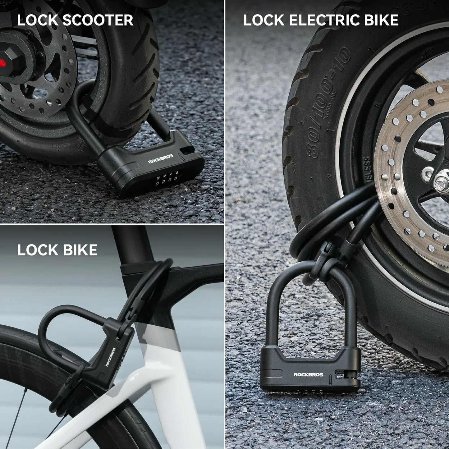 U-slot en Kabelslot voor Scooter en Fiets