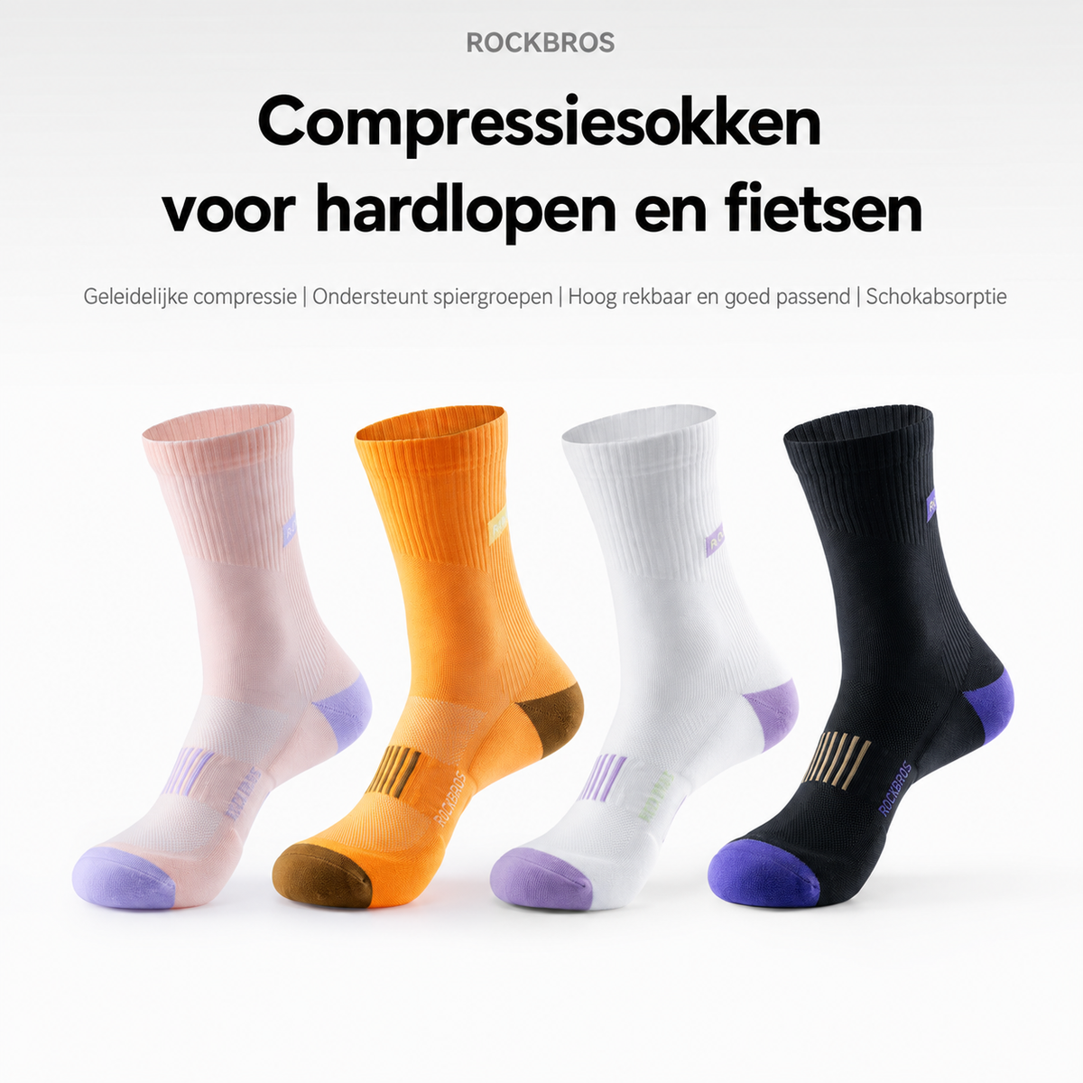 Compressiesokken voor hardlopen en fietsen - detail 16