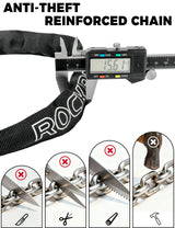 ROCKBROS kettingslot fiets 95 cm Heavy Duty diefstalbeveiliging met 2 sleutels
#Kleur_Zwart