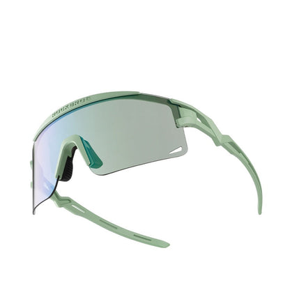 ROCKBROS fotochromische fietsbril uv400 met anti-condens coating#Groen (fotochromisch)