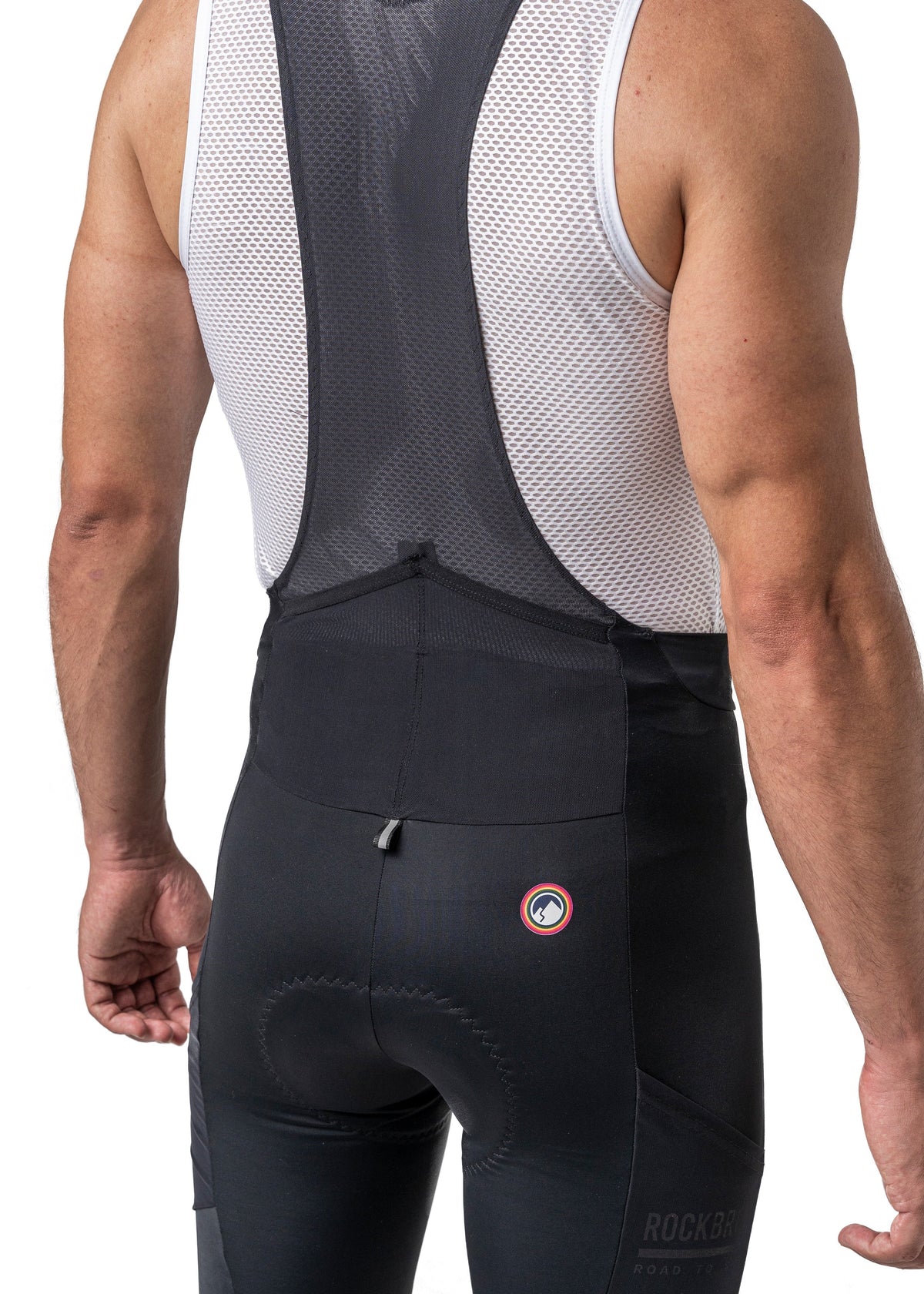 Road-to-Sky heren lange fietsbroek met bretels