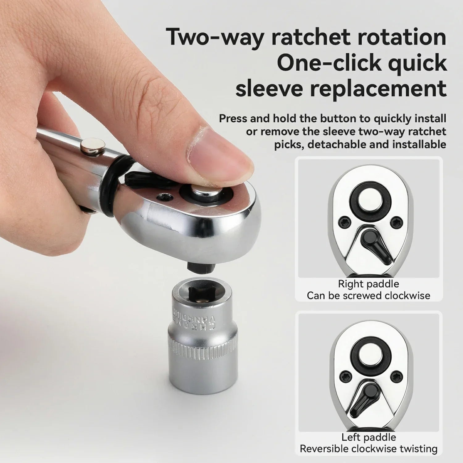 ROCKBROS Adjustable Torque Wrench Set for Bicycle Maintenance 72-tooth 2-24 Nm Torque - ROCKBROS-UK