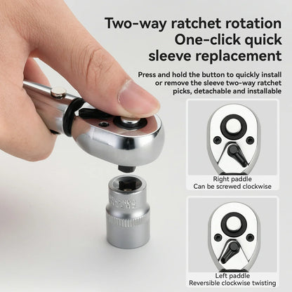 ROCKBROS Adjustable Torque Wrench Set for Bicycle Maintenance 72-tooth 2-24 Nm Torque - ROCKBROS-UK