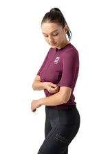 ROCKBROS dames korte mouw fietsshirt road-to-sky#Paars