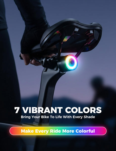 Slim fietsachterlicht met remsensor