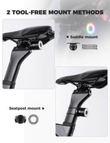 Slim fietsachterlicht met remsensor