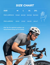 Korte fietshandschoenen met SBR-padding