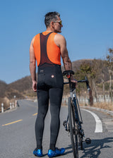 Road-to-Sky heren lange fietsbroek met bretels