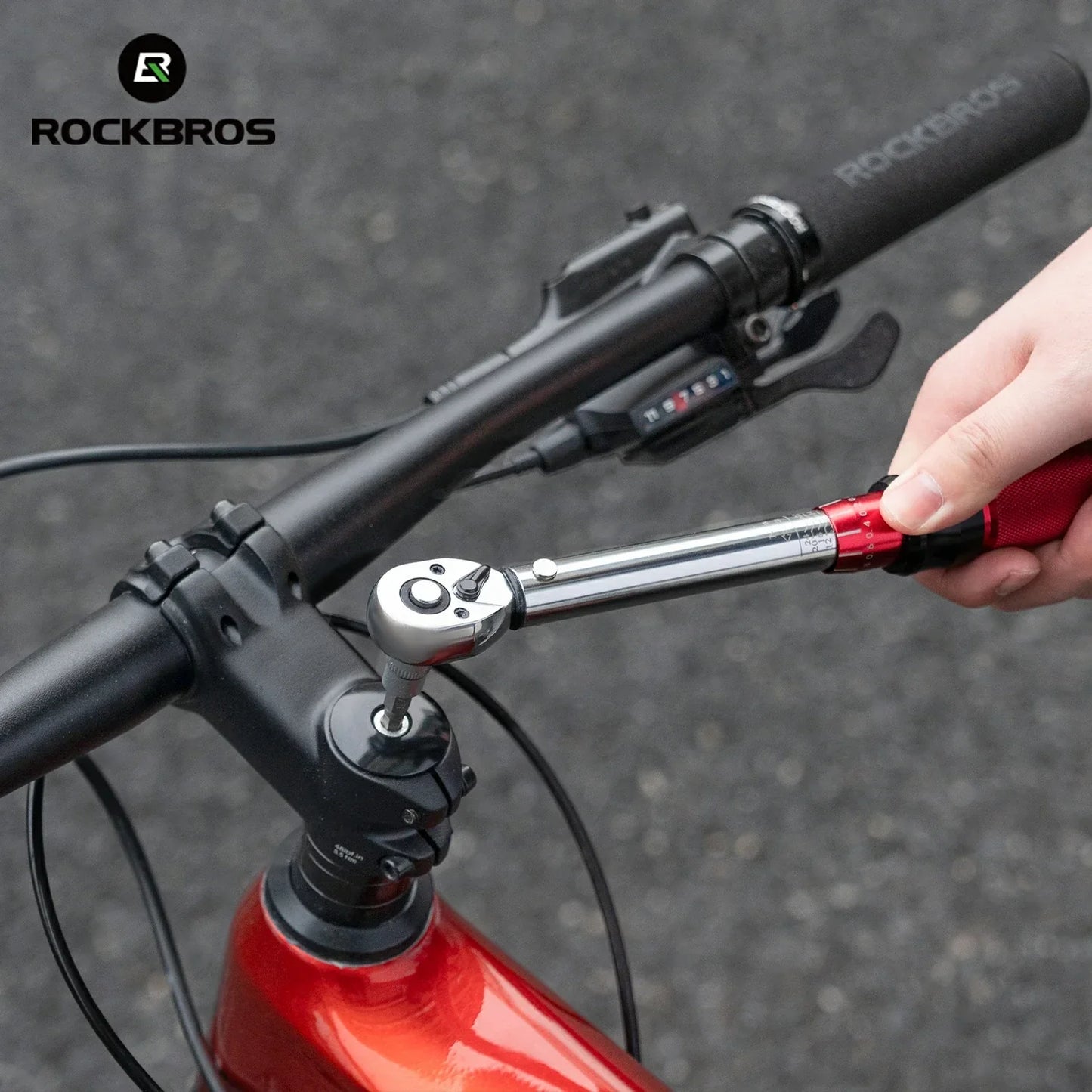 ROCKBROS Adjustable Torque Wrench Set for Bicycle Maintenance 72-tooth 2-24 Nm Torque - ROCKBROS-UK