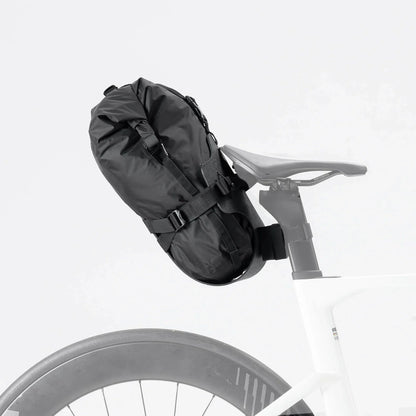 Bikepacking Rear Rack + Waterproof Compression Bag#color_black