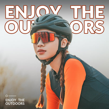 ROCKBROS sportzonnebril uv400 met tr90 frame#stijl_grijze gepolariseerde lens