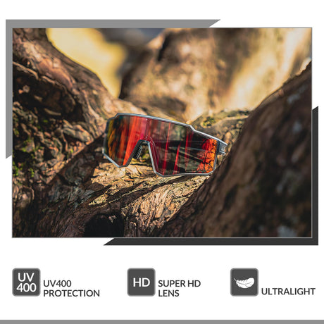 ROCKBROS sportzonnebril uv400 met tr90 frame#stijl_grijze gepolariseerde lens
