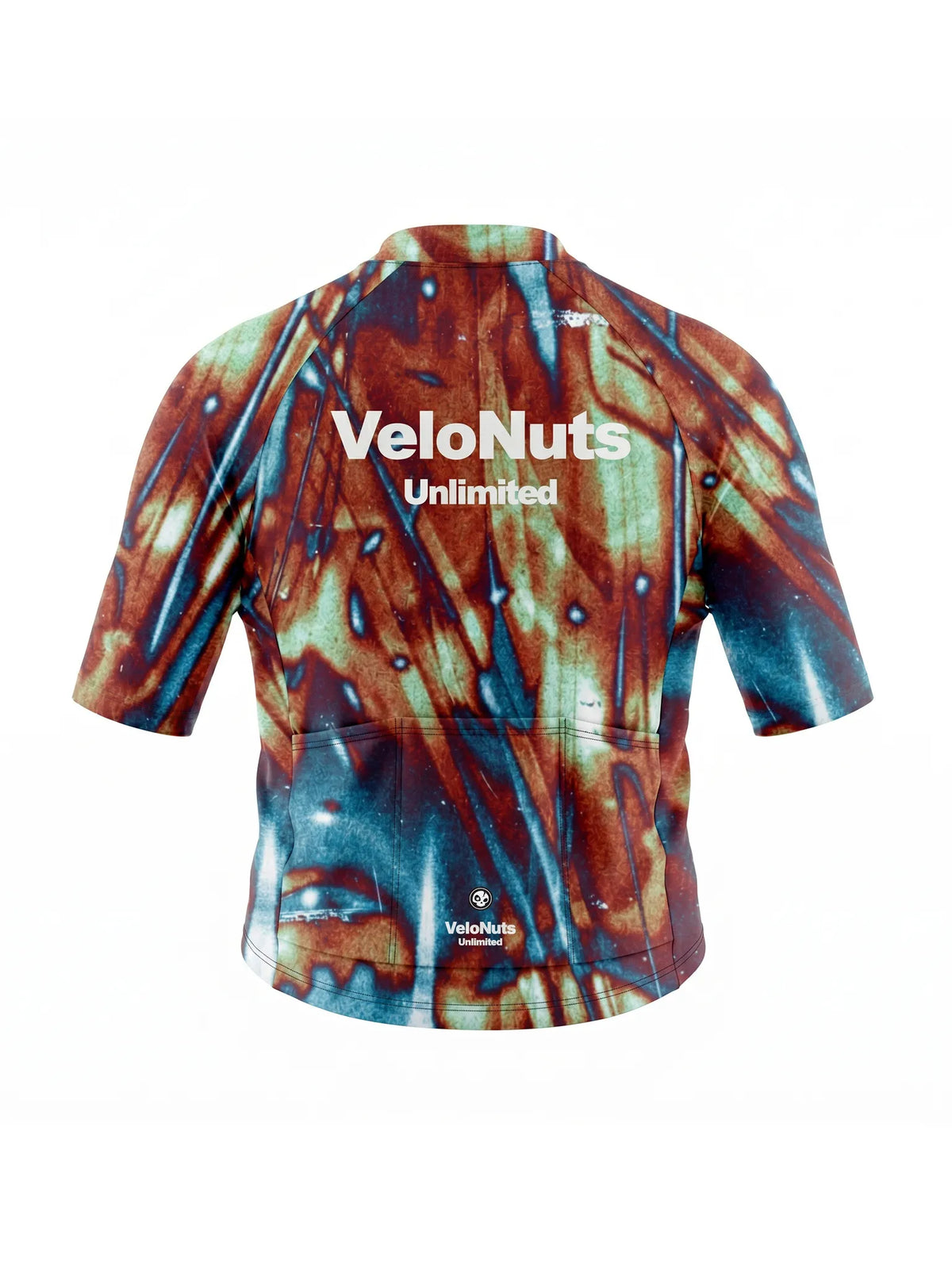 ROCKBROS heren fietsshirt Ink Burst ademend wielershirt Rust Vein