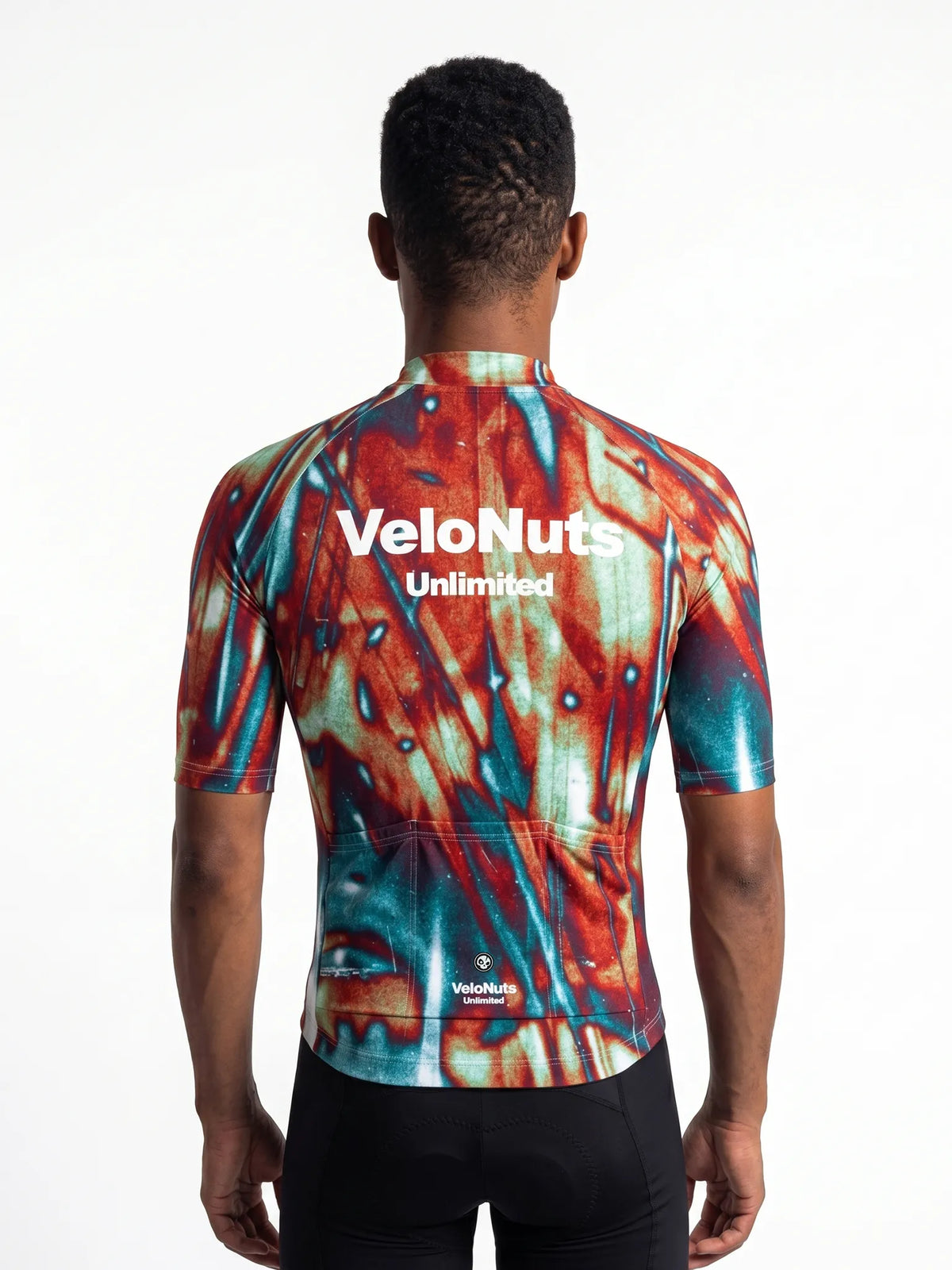 ROCKBROS heren fietsshirt Ink Burst ademend wielershirt Rust Vein