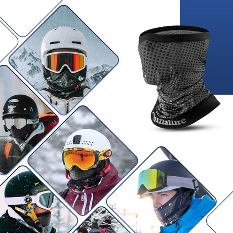 Winter nekwarmer van fleece met ademende zones