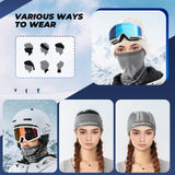 Winter nekwarmer van fleece met ademende zones