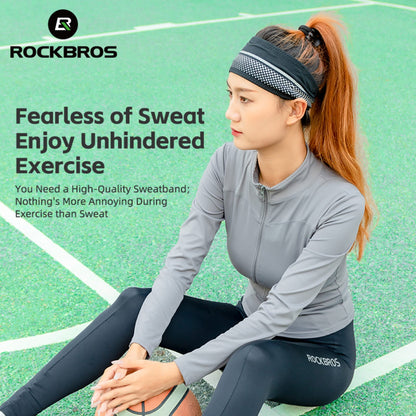 ROCKBROS Reflective Sports Sweat Band - Stay Cool & Visible