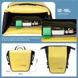 ROCKBROS 100% waterproof fietsdragertas 10-12l voor alle weersomstandigheden