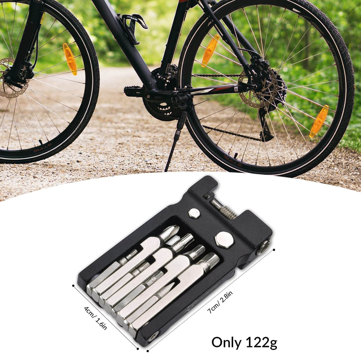 ROCKBROS multitool voor fiets 20-in-1 inklapbaar roestvrij staal