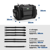 Motortas 43–50 L met regenhoes