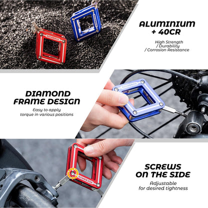 ROCKBROS 8 in 1 Mini Multi-Tools Set Foldable Repair Tool Kit