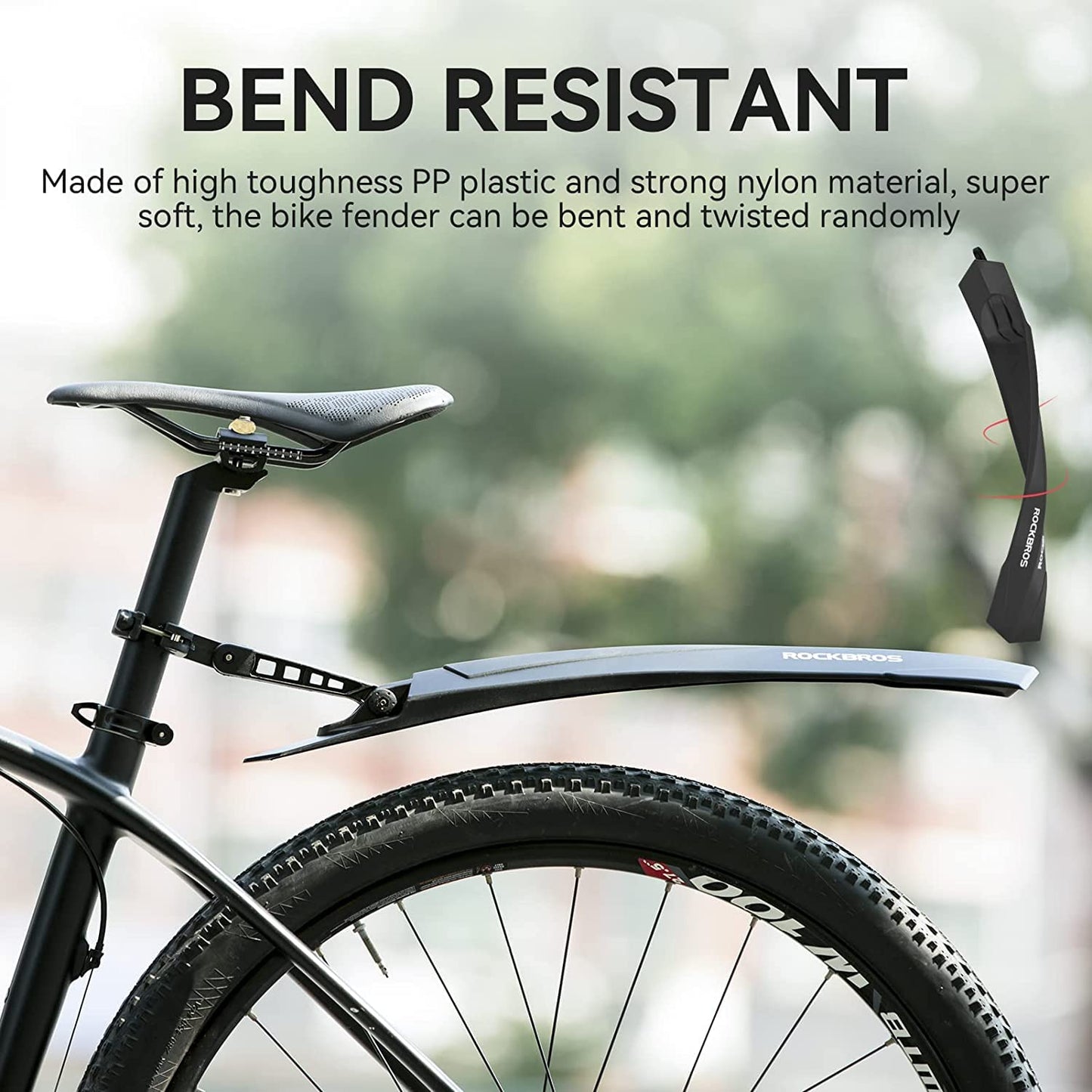 ROCKBROS Adjustable MTB Bicycle Fender Set Front Rear Fender - ROCKBROS-UK
